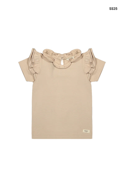 T-shirt rosa salmone per neonata e bambia