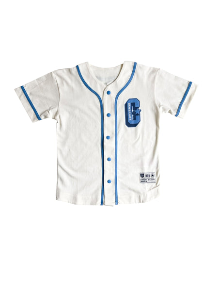 Felpa aperta beige con logo per bambino