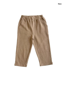 Pantalone in maglia biscotto per neonati e bambini