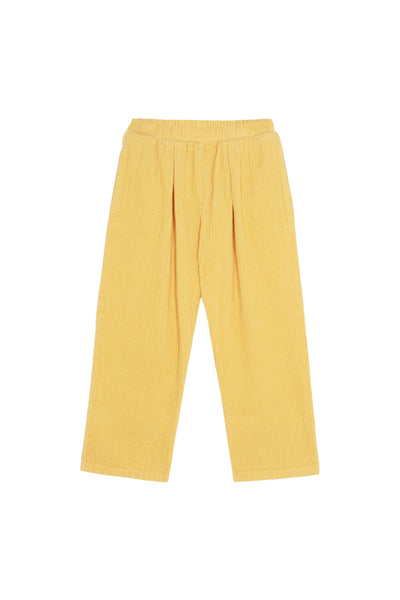 Pantalone giallo in velluto a coste per bambini