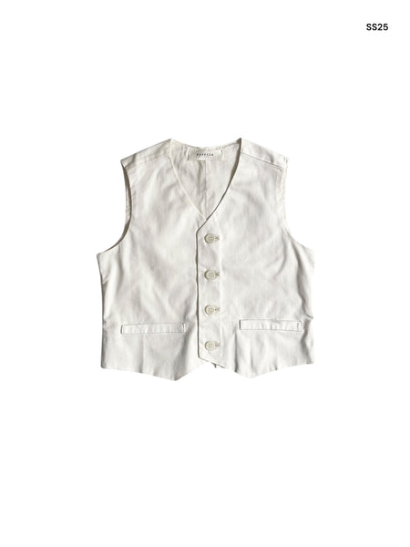 Gilet avorio per neonato e bambino