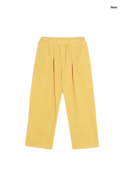 Pantalone giallo in velluto a coste per bambini