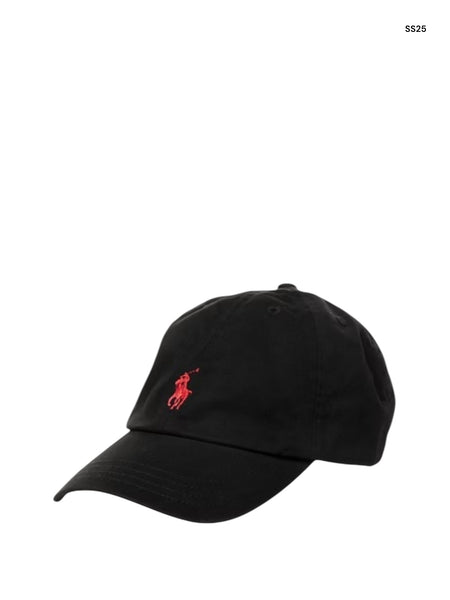 Cappello nero con visiera per neonato e bambino