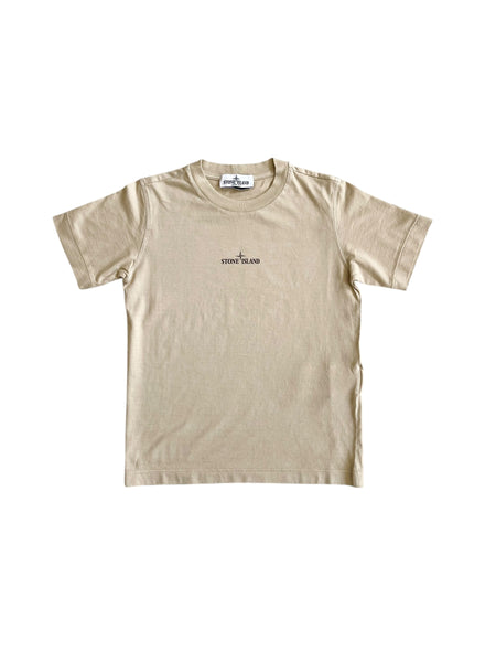 T-shirt sabbia con logo per bambino
