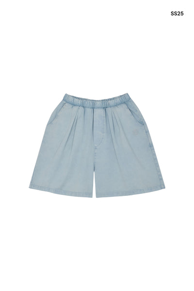 Short in colore denim chiaro per bambini