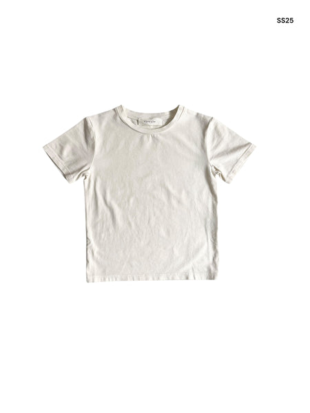 T-shirt avorio per neonati e bambini