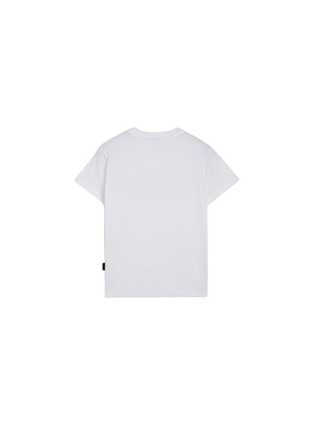T-shirt bianca con logo per bambino