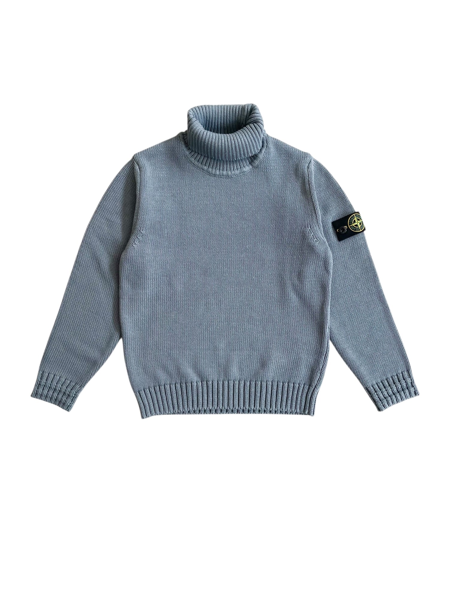 Maglione dolcevita polvere con logo per bambino
