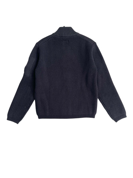 Maglione nero con zip per bambino