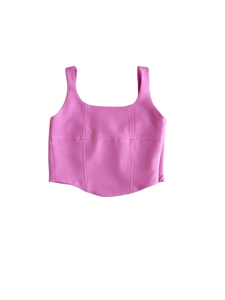 Top rosa bubble per bambina