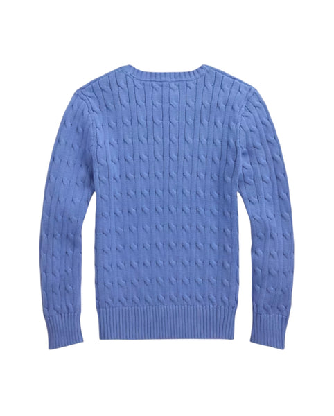 Maglia avio in cotone a trecce per bambini