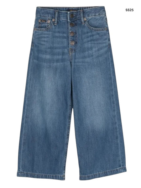 Jeans in denim blu per bambina