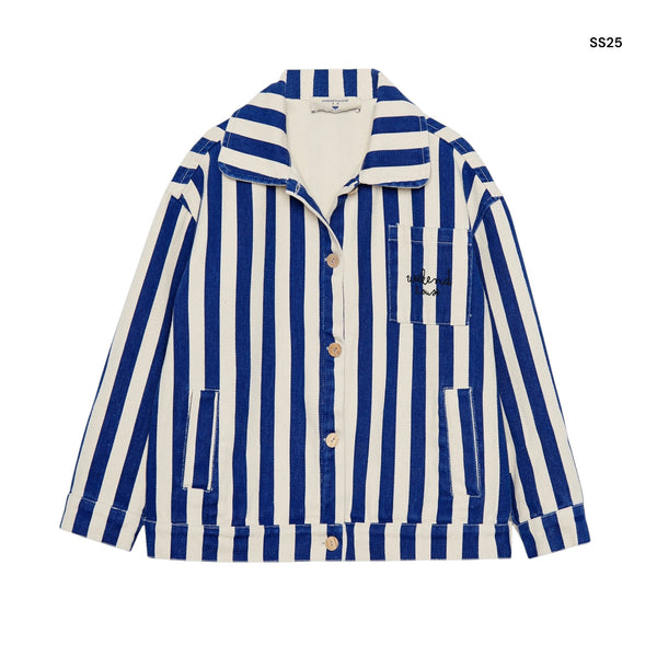 Giacca a righe blu per neonati e bambini