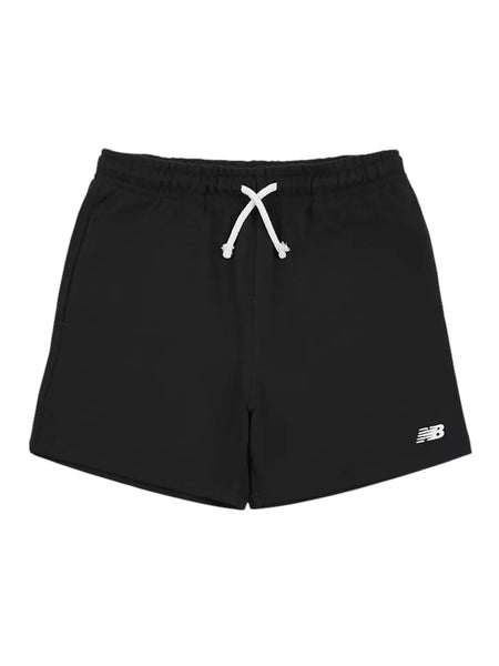 Bermuda nero in felpa con logo per bambino
