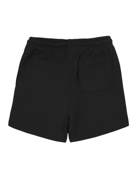Bermuda nero in felpa con logo per bambino