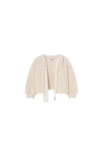 Cardigan panna per neonata