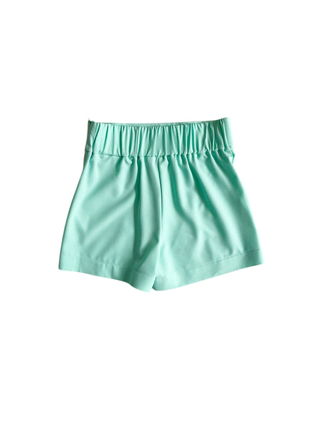 Short acqua per bambina
