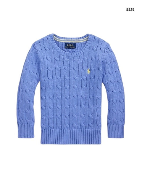 Maglia avio in cotone a trecce per neonati e bambini