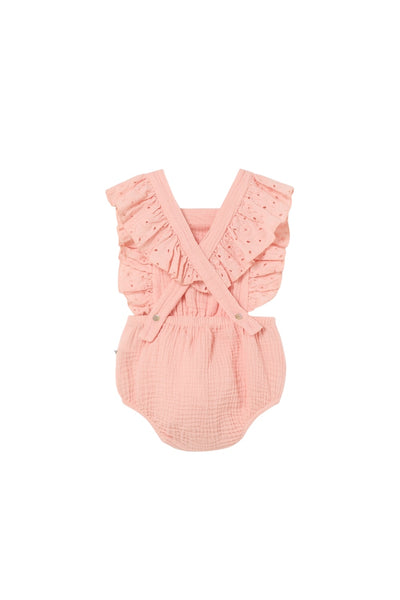 Pagliaccetto rosa per neonata