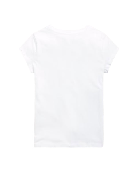 T-shirt bianca per bambina