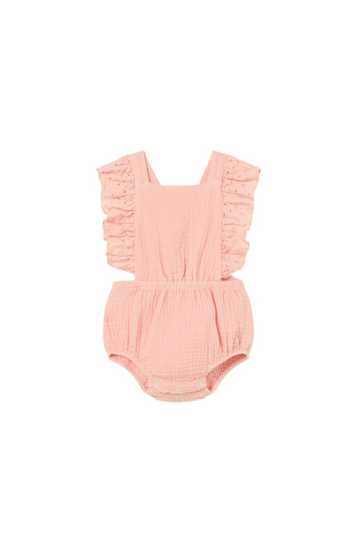 Pagliaccetto rosa per neonata