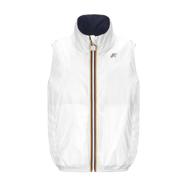 Gilet reversibile blu e bianco per bambini