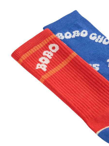 Set due paia di calzini con logo per neonati e bambini