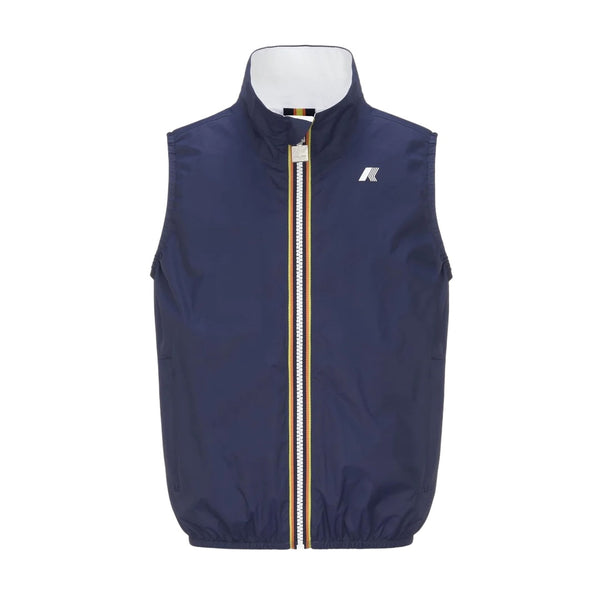 Gilet reversibile blu e bianco per bambini