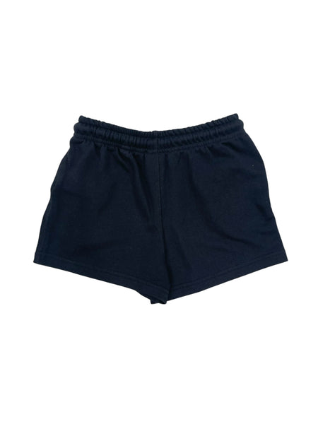 Short in felpa nero per bambina