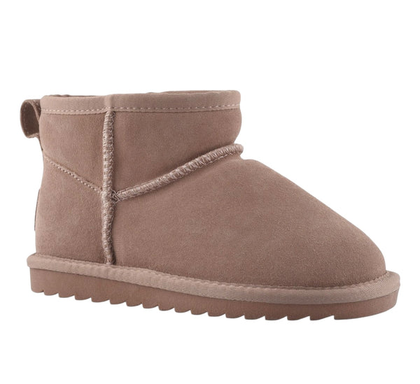 Stivale basso malva per bambina