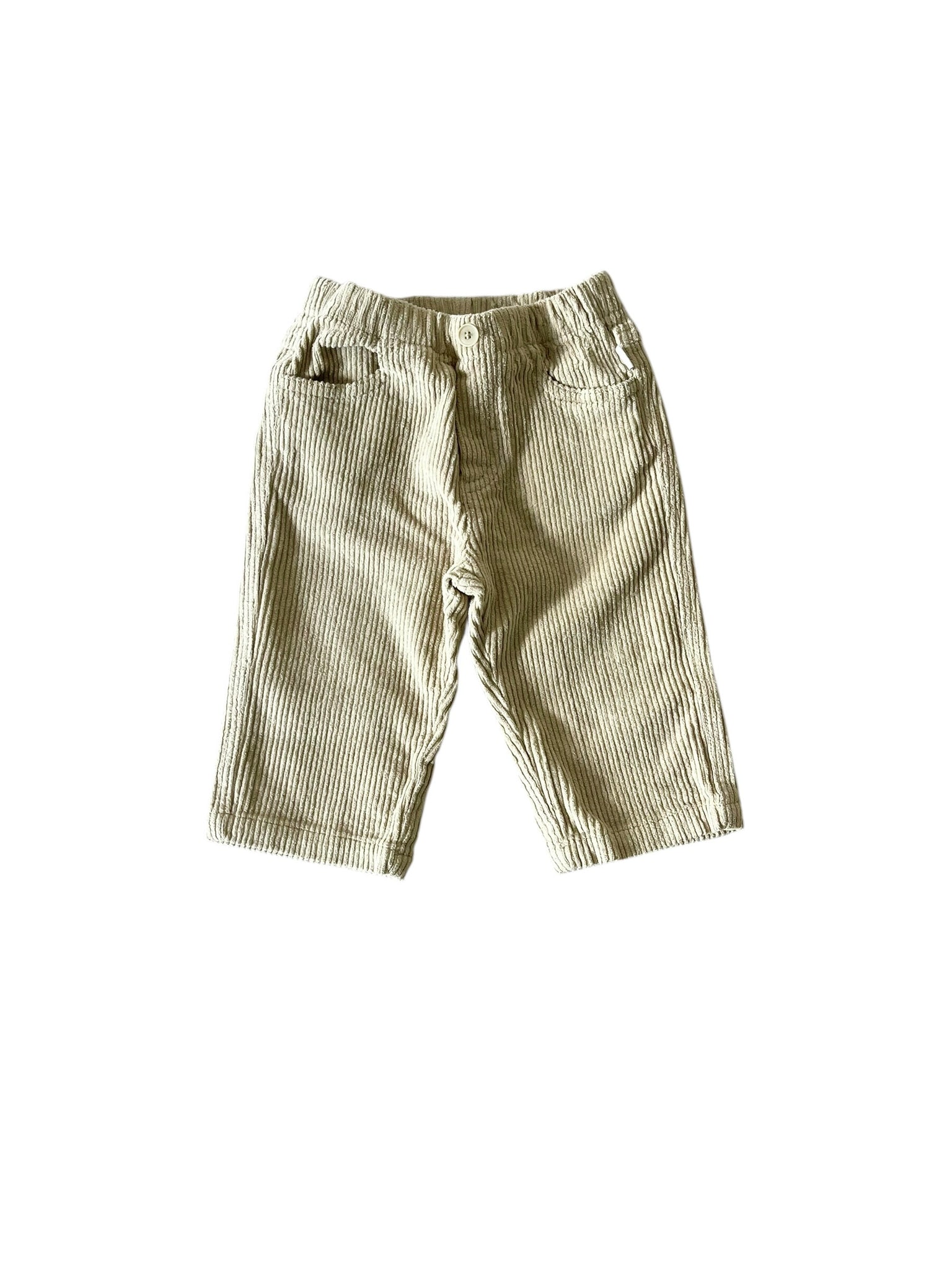 Pantalone sabbia in velluto a coste per neonato