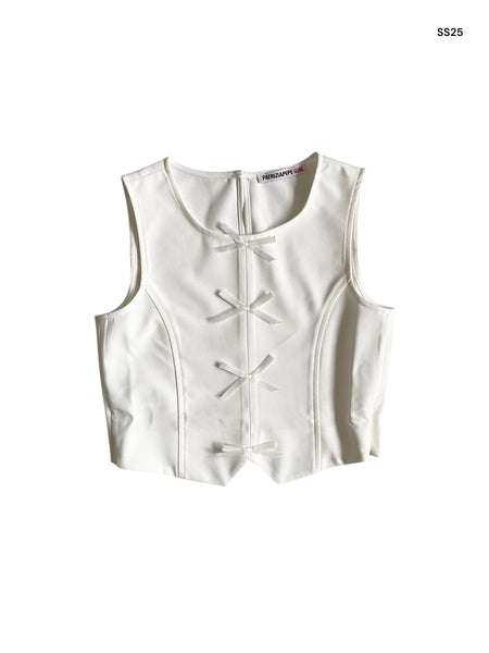 Top bianco per bambina