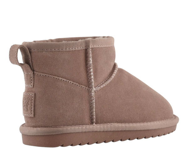 Stivale basso malva per bambina