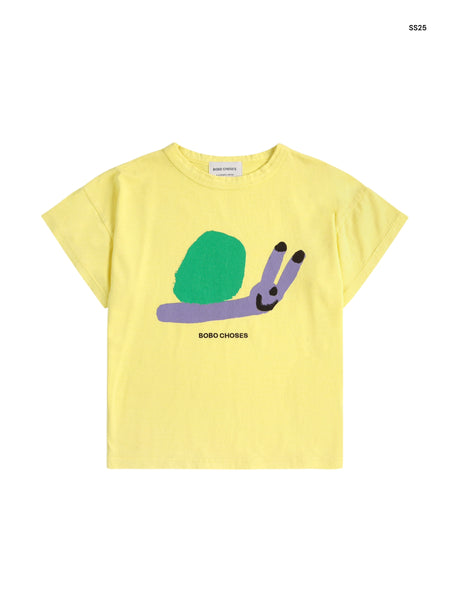 T-shirt gialla con stampa per neonati e bambini