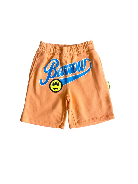 Bermuda in felpa papaya per bambini