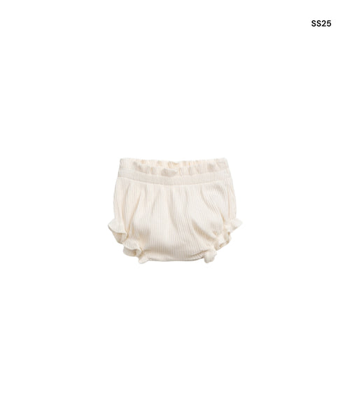 Culotte a costine panna per neonata