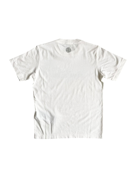 T-shirt bianca con logo per bambino