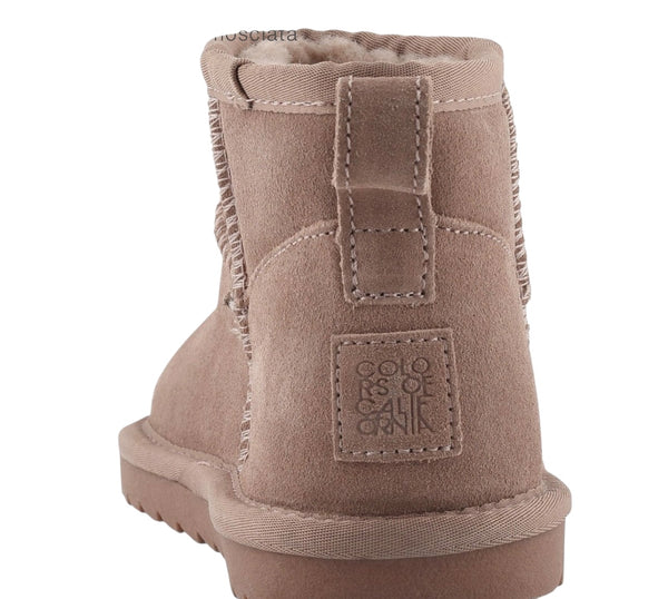 Stivale basso malva per bambina