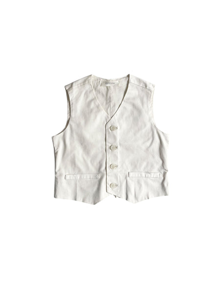 Gilet avorio per neonato e bambino