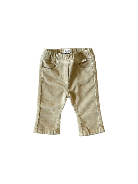 Pantalone sabbia in velluto a coste per neonata