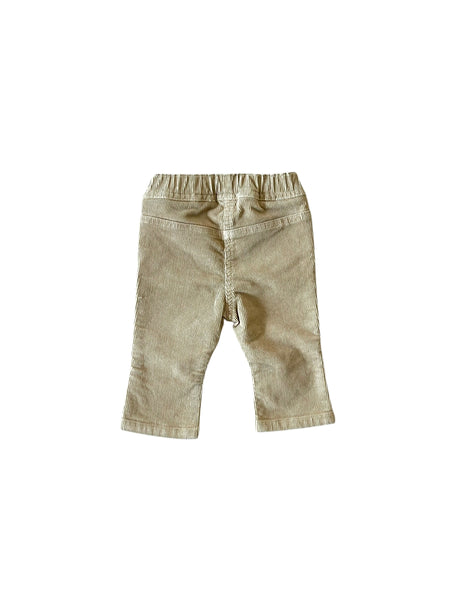 Pantalone sabbia in velluto a coste per neonata