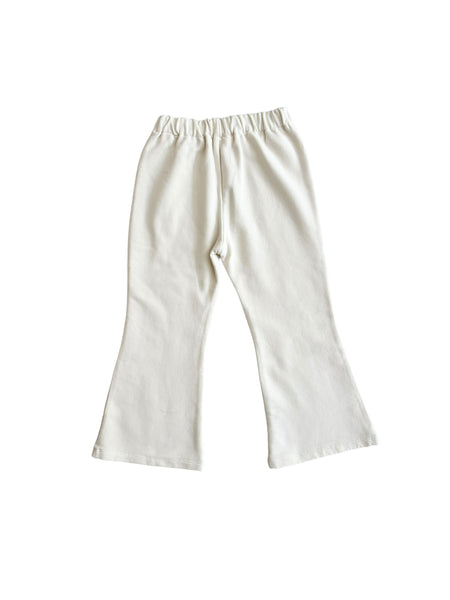 Pantalone in felpa panna per bambina