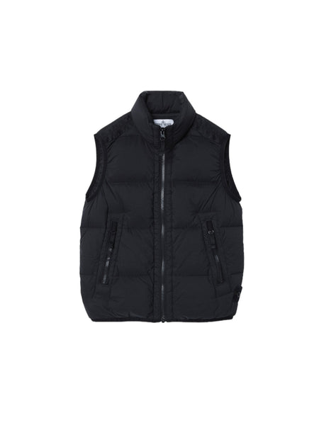 Gilet nero con logo per bambino