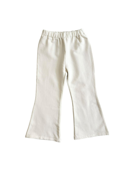 Pantalone in felpa panna per bambina