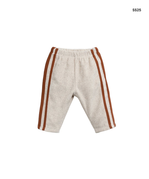 Pantalone in spugna écru per neonati