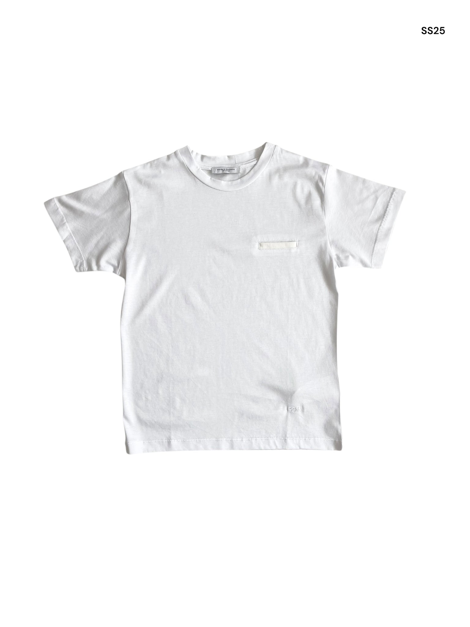 T-shirt bianca con dettaglio gesso per bambino