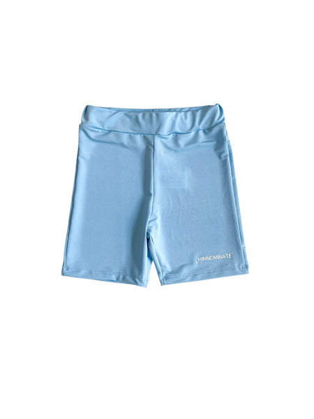 Ciclista azzurro polvere con logo per bambina