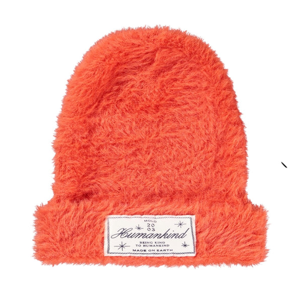 Cuffia soffice arancione per bambina