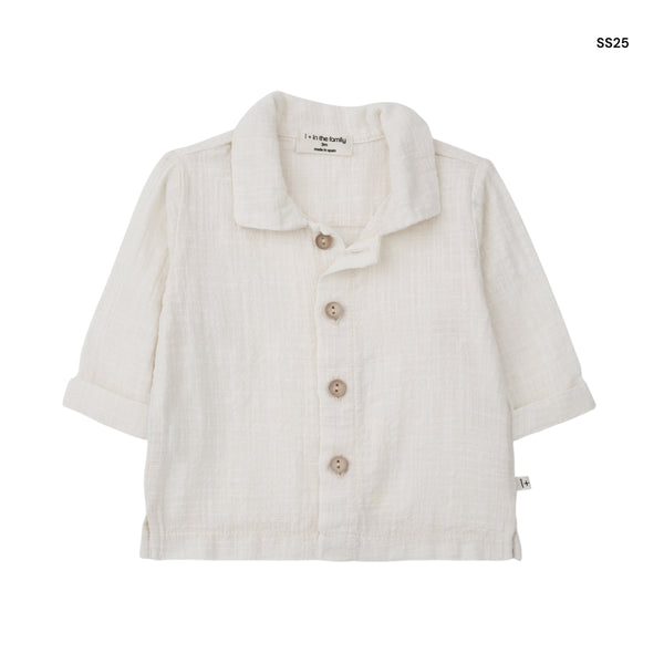 Camicia avorio per neonato