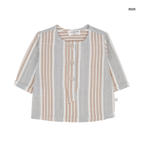 Camicia a righe serafino multicolor per neonato